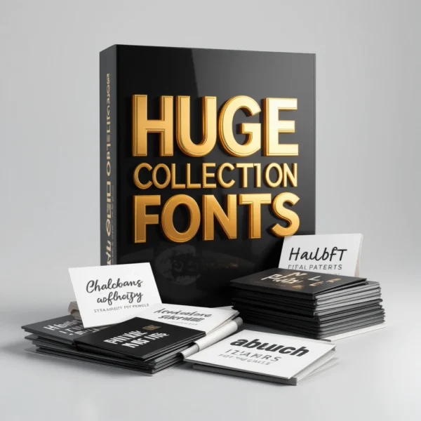 ???? Huge Collection of Fonts – The Ultimate Typography Bundle! ????